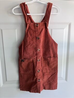 Mid brown corduroy overalls dress size 7 8